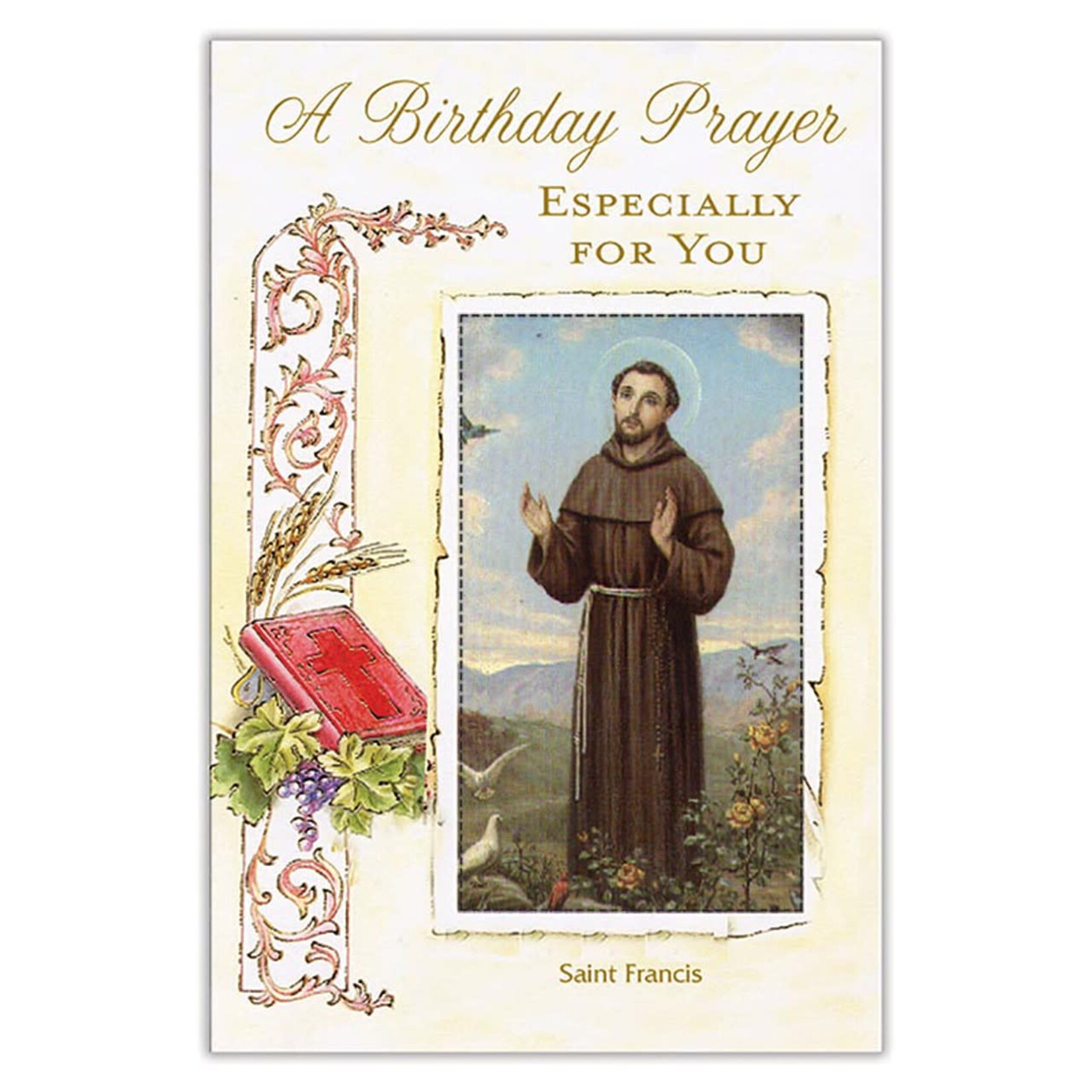 Greeting Card Saint Francis Birthday Prayer