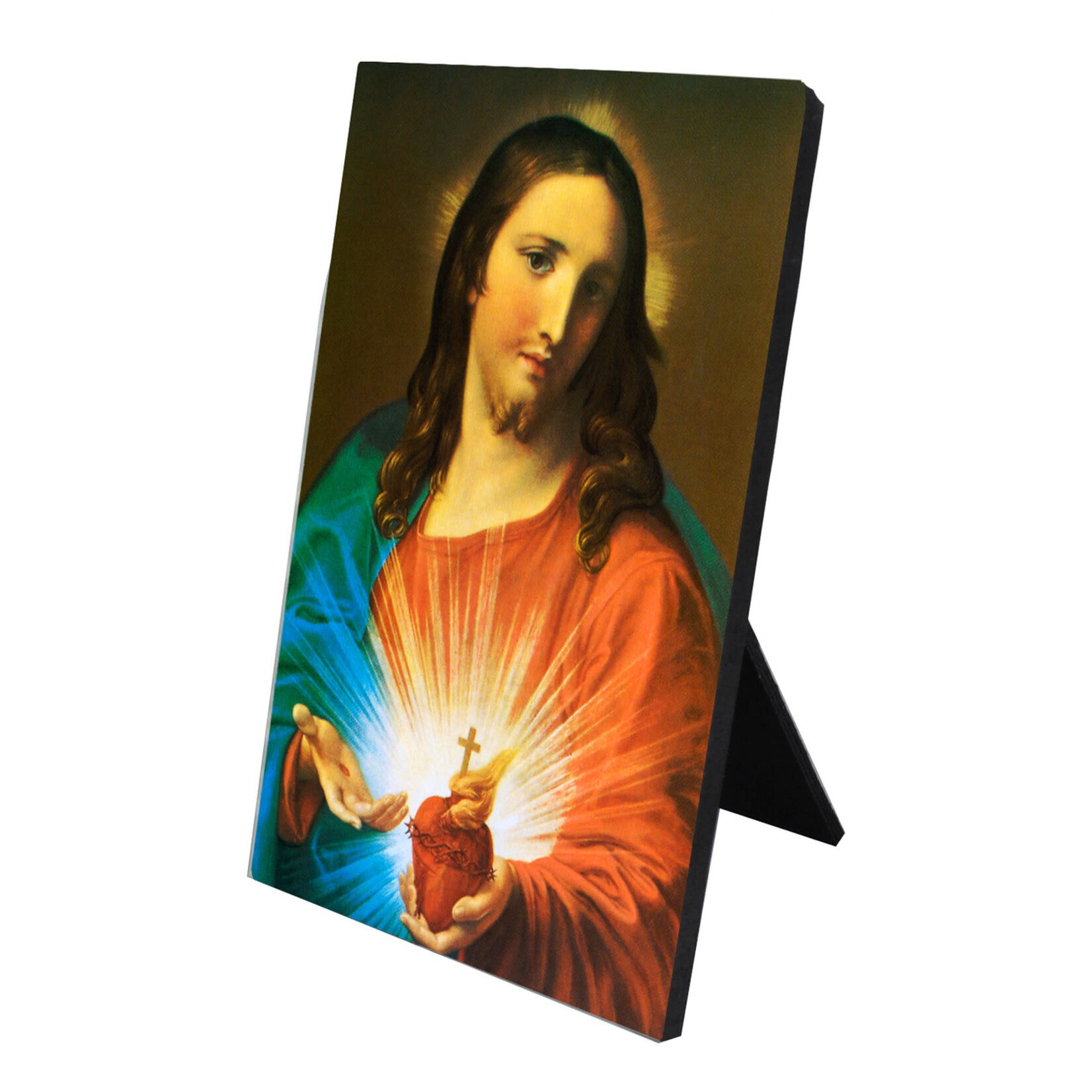 Sacred Heart of Jesus Desk Plaque