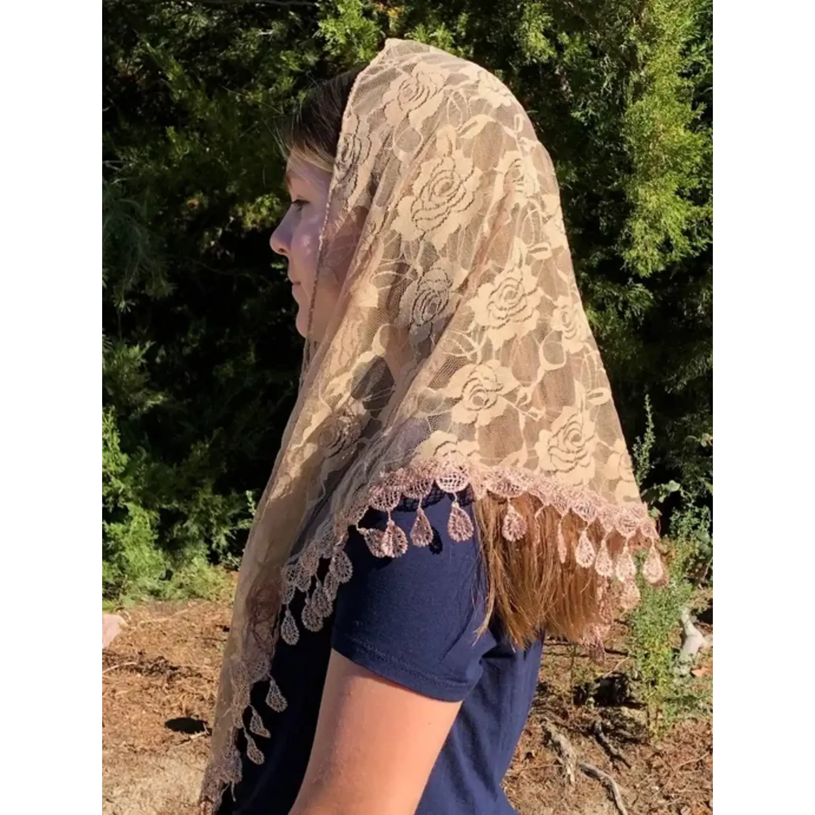 Beige Veil- Saint Clare of Assisi
