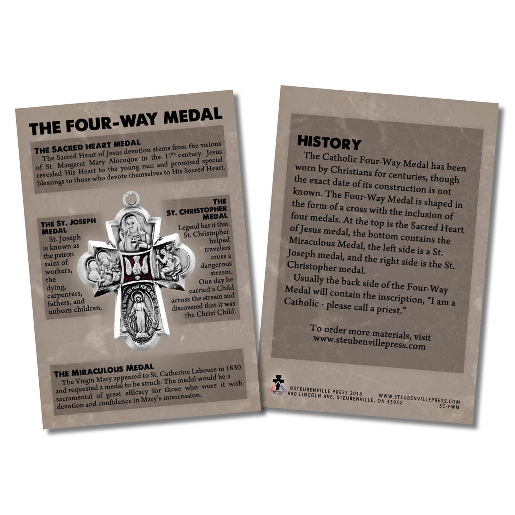 The Four Way Medal Explanation Card