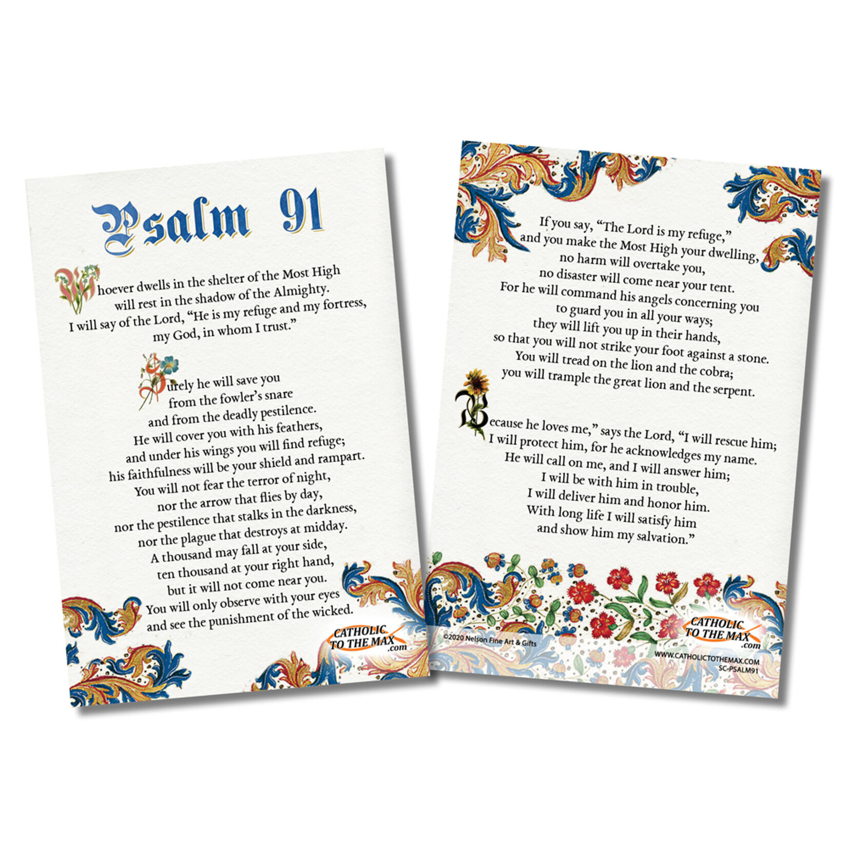 Psalm 91 Prayer Card Large