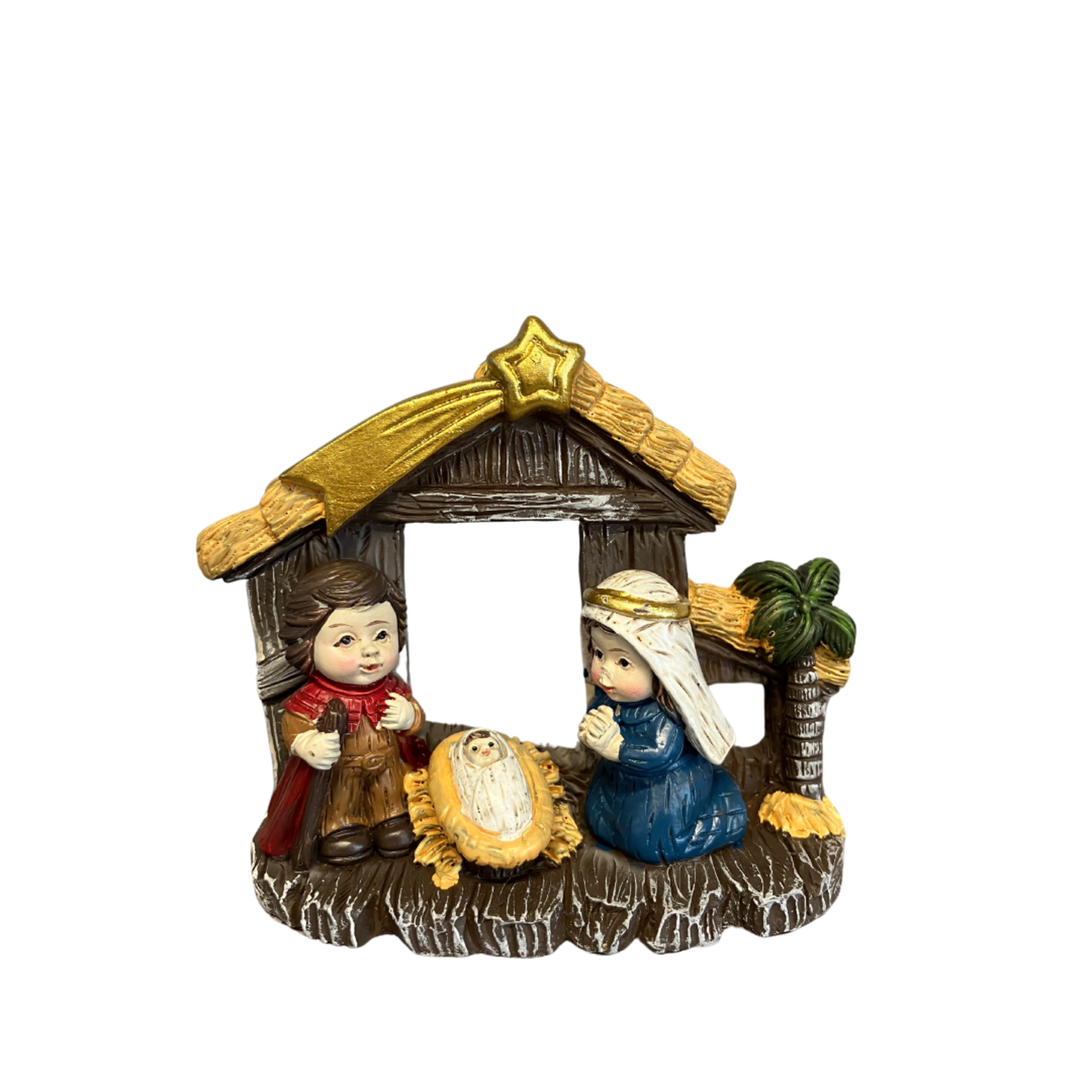 One Piece Nativity in Stable Small