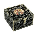 Miniature Rosary Keepsake Box with Icon