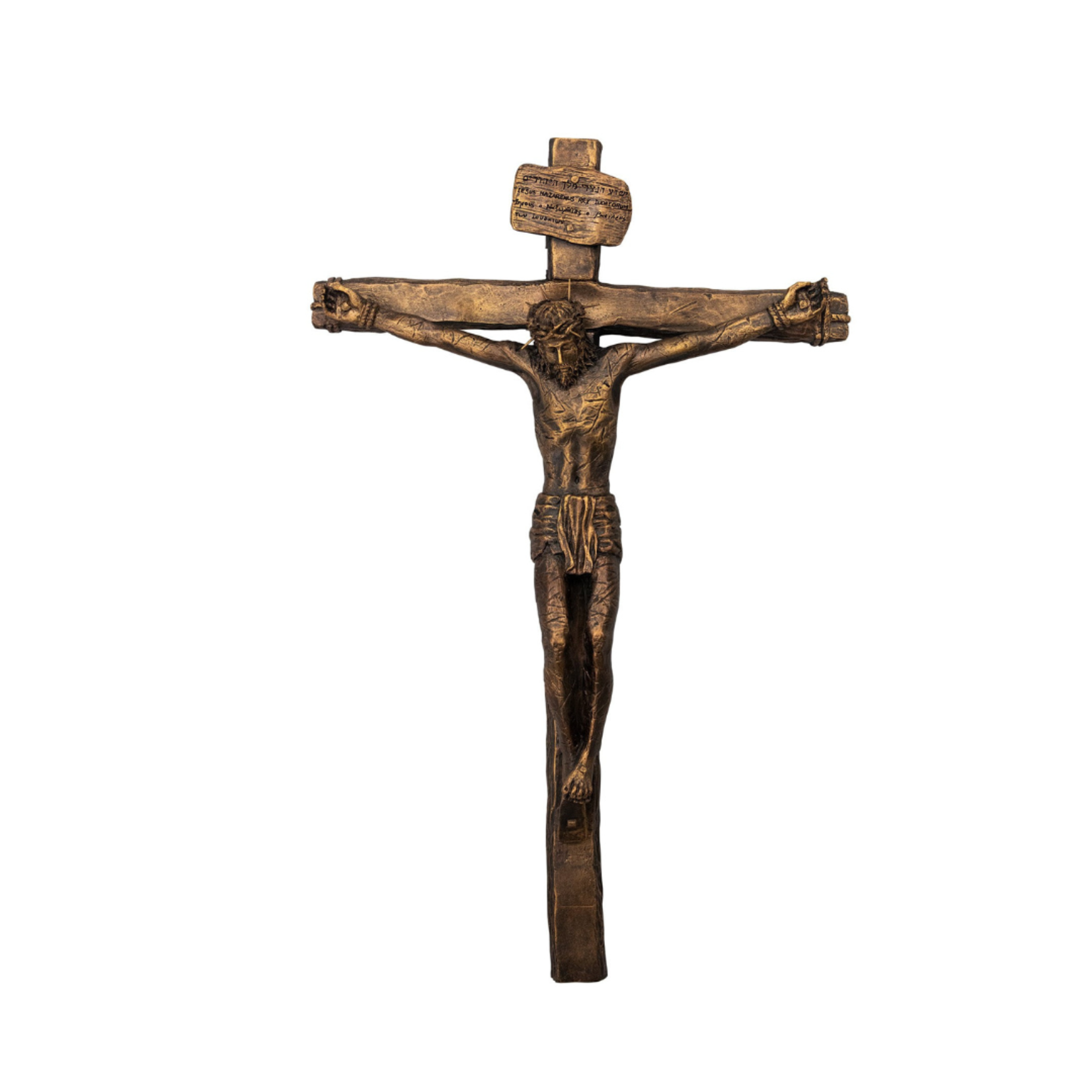 Realistic Cruciifix Antique Bronze