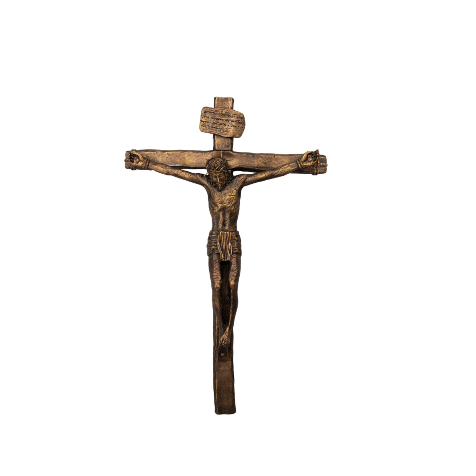 Realistic Cruciifix Antique Bronze