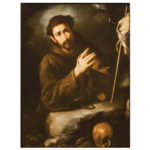 Saint Francis of Assisi in Prayer Color Print