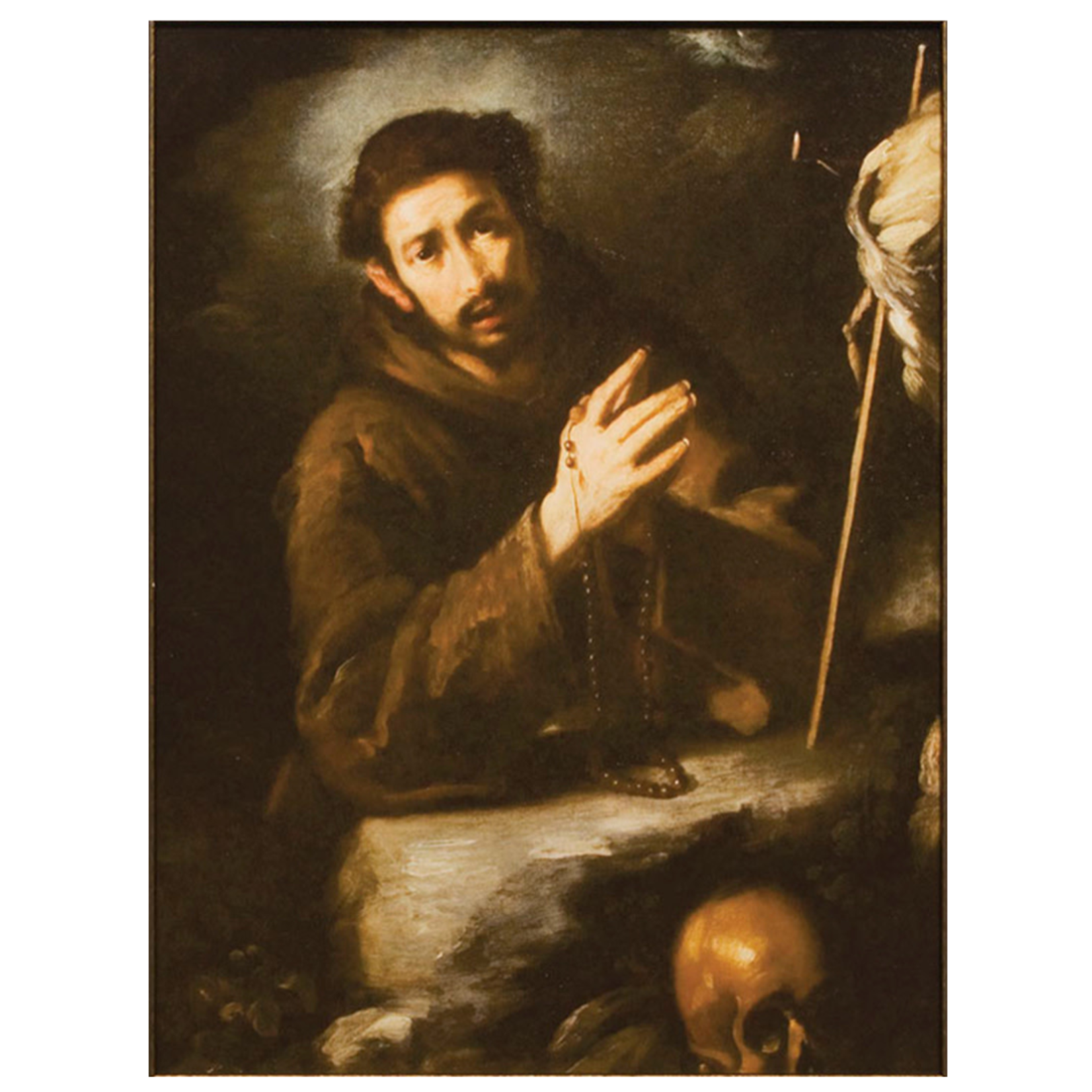 Saint Francis of Assisi in Prayer Color Print