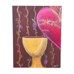 The Precious Blood Canvas Painting with Vines