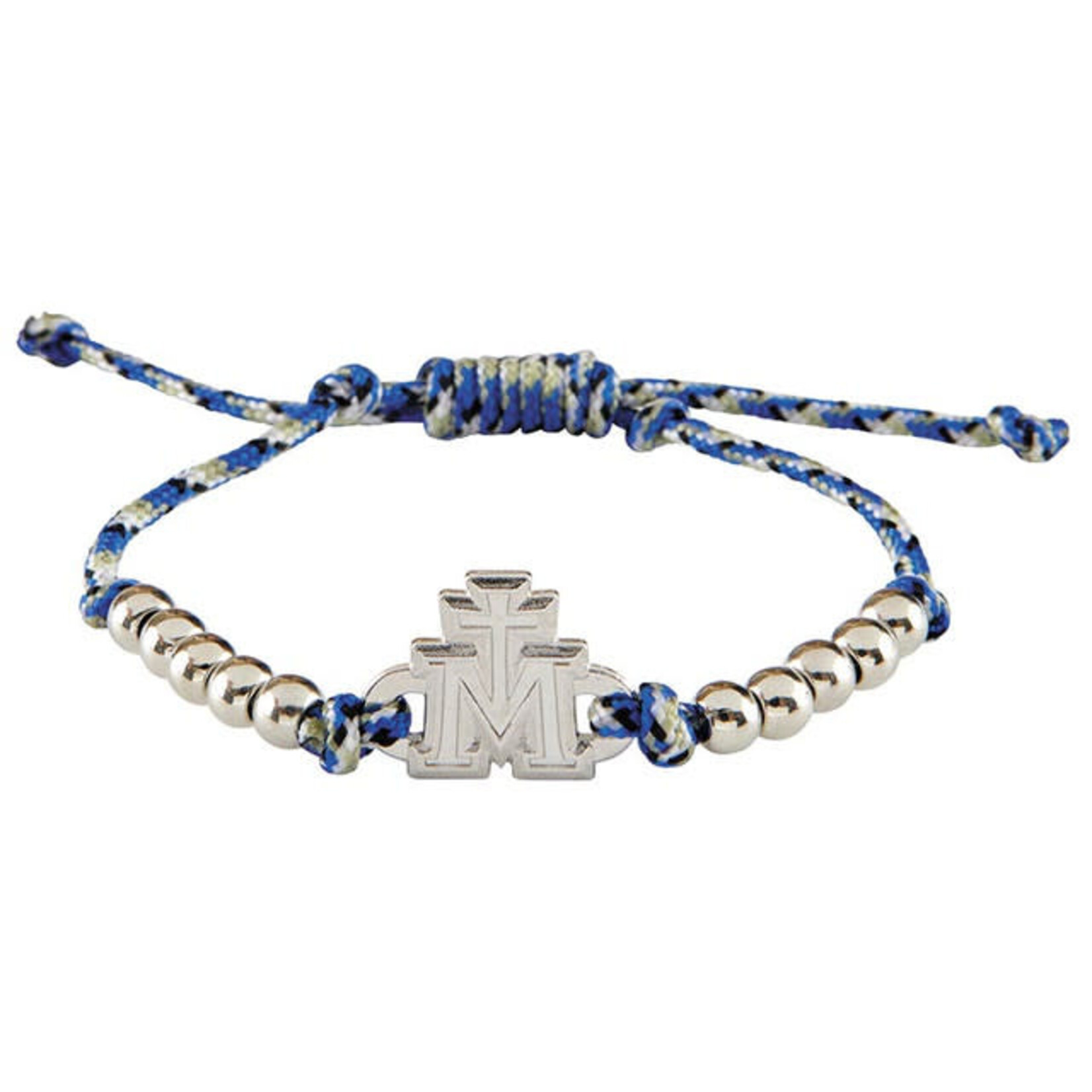 Miraculous Symbol Blue Corded Bracelet