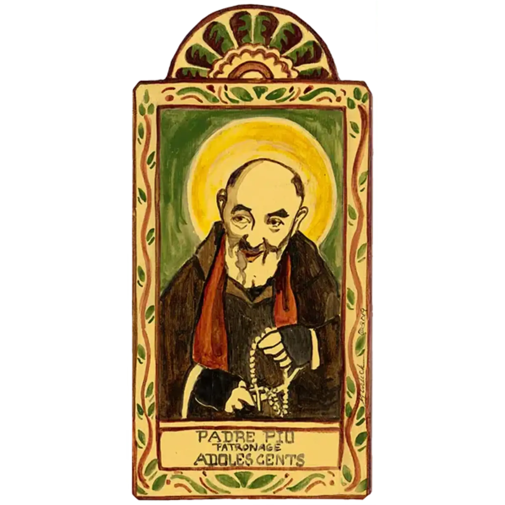 Retablo St Padre Pio Pocket Saint