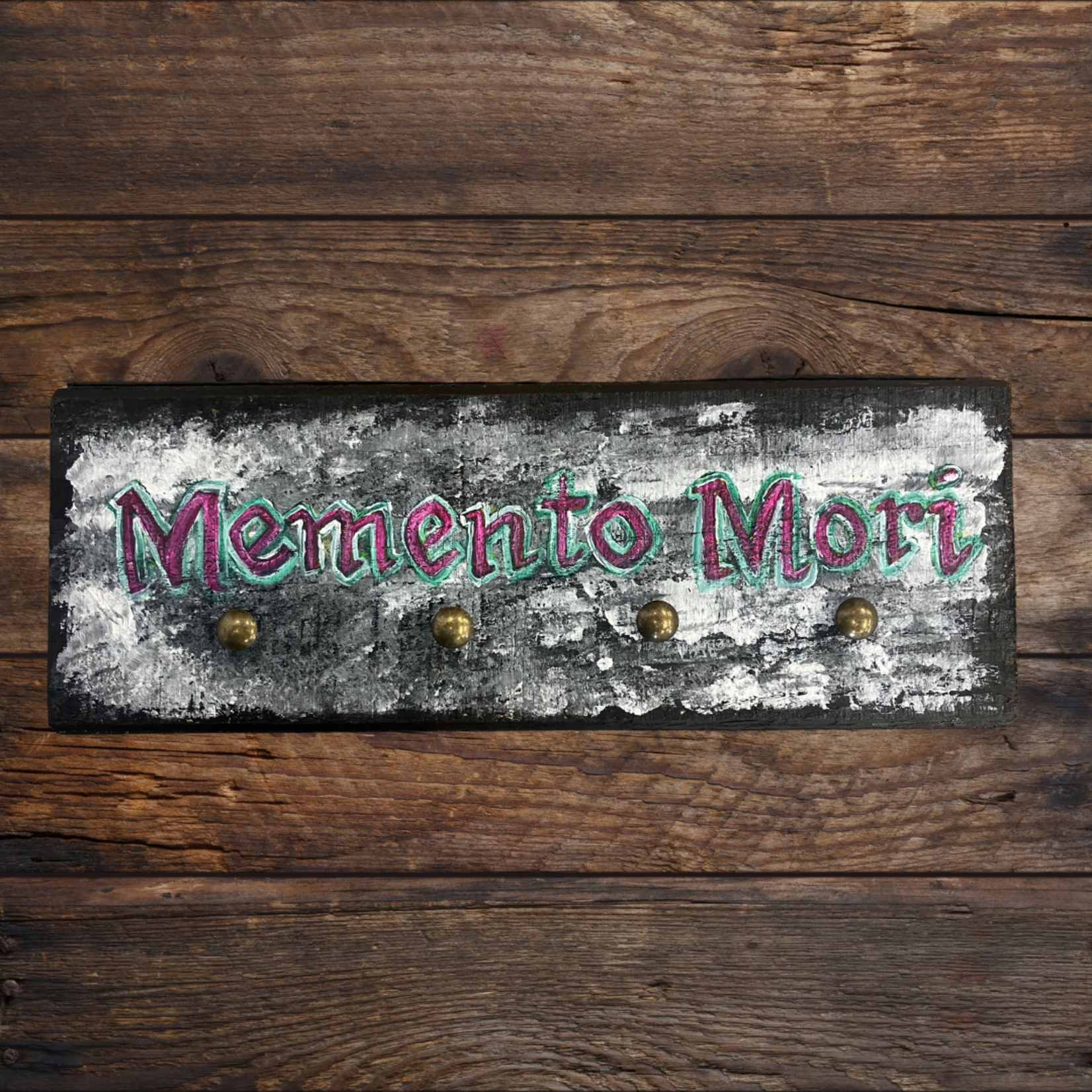 Wall Rosary Holder- Memento Mori