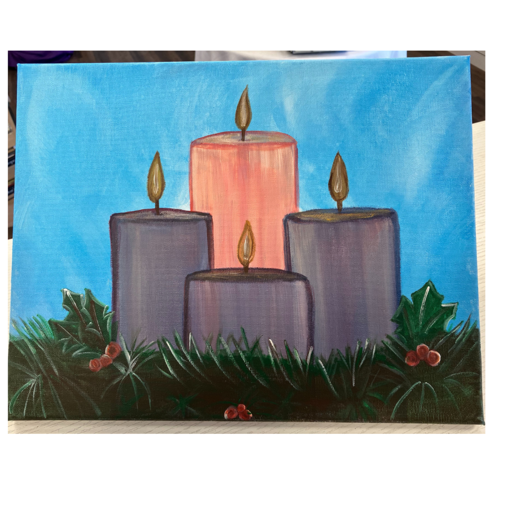 Colors of Advent Canvas Painting Small