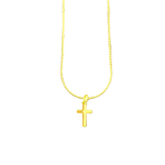 18K Gold Filled Tiny Cross Necklace