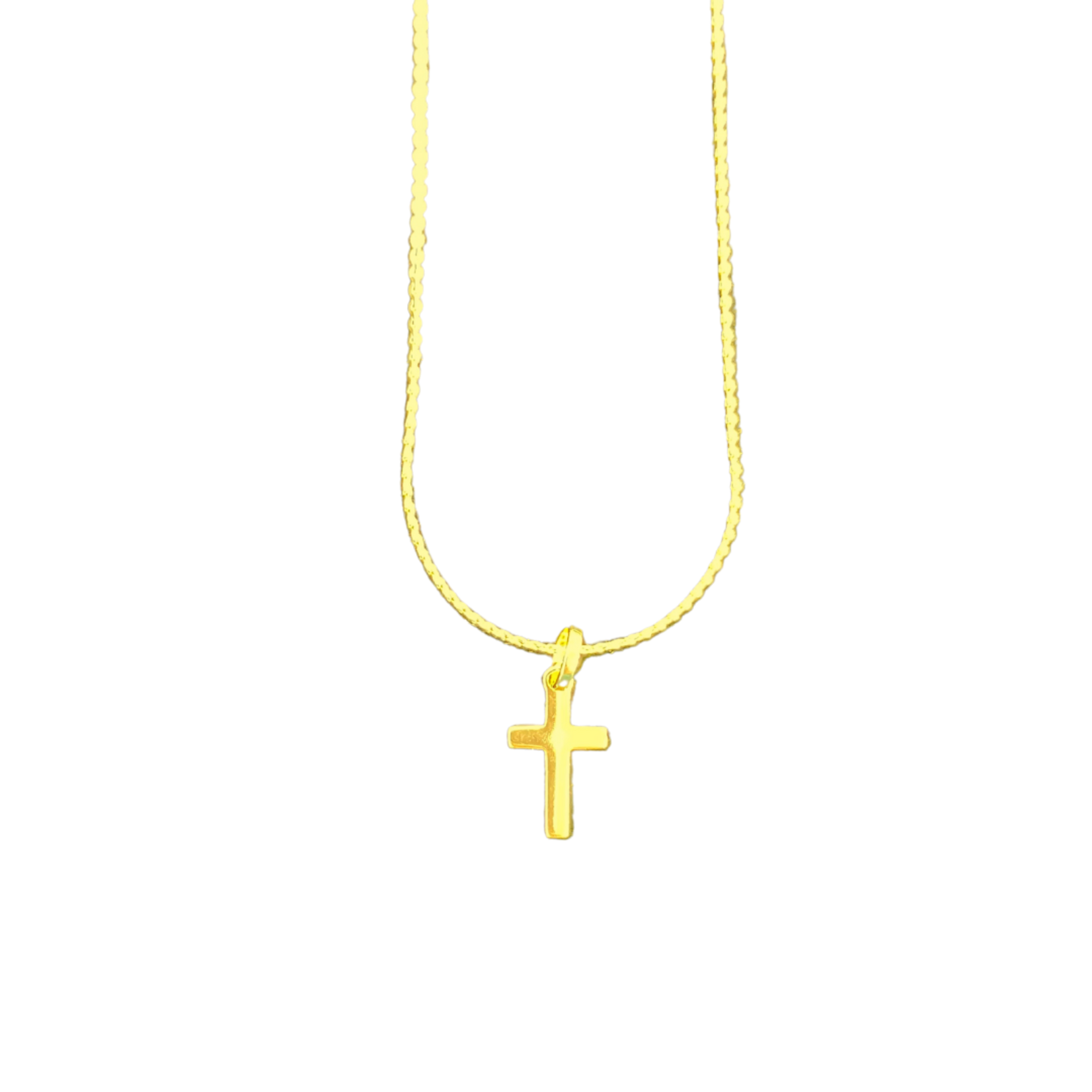 18K Gold Filled Tiny Cross Necklace