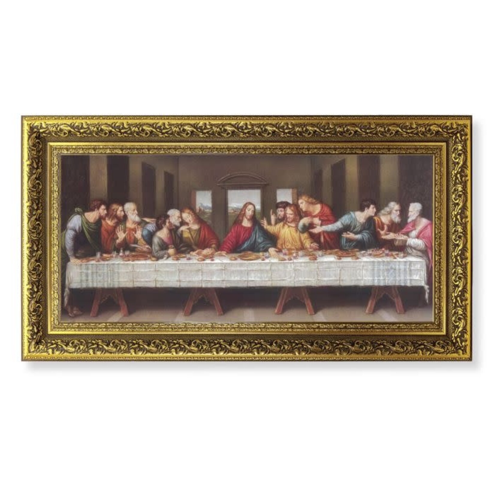 Antique Framed  DaVinci Last Supper