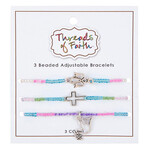 Kingdom Three Strand Colorful Bracelet Set