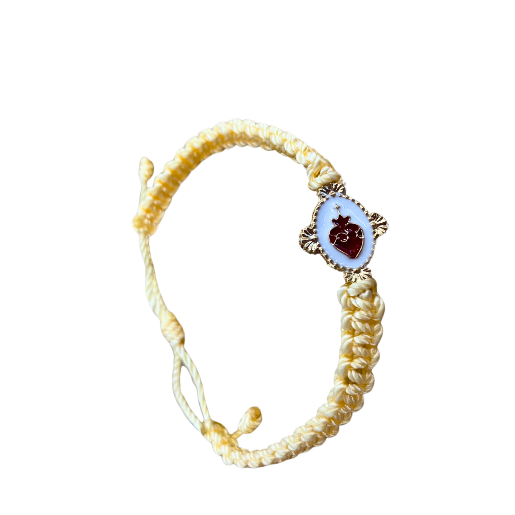 Sacred Heart Adjustable Bracelet Gold