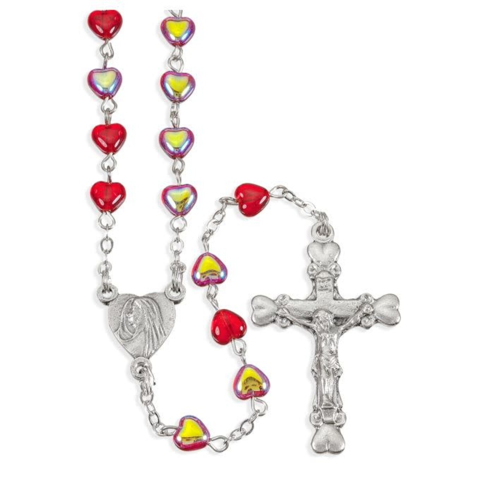 Red Heart Shaped Rosary