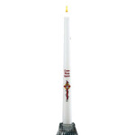 White Taper Candle Confirmation