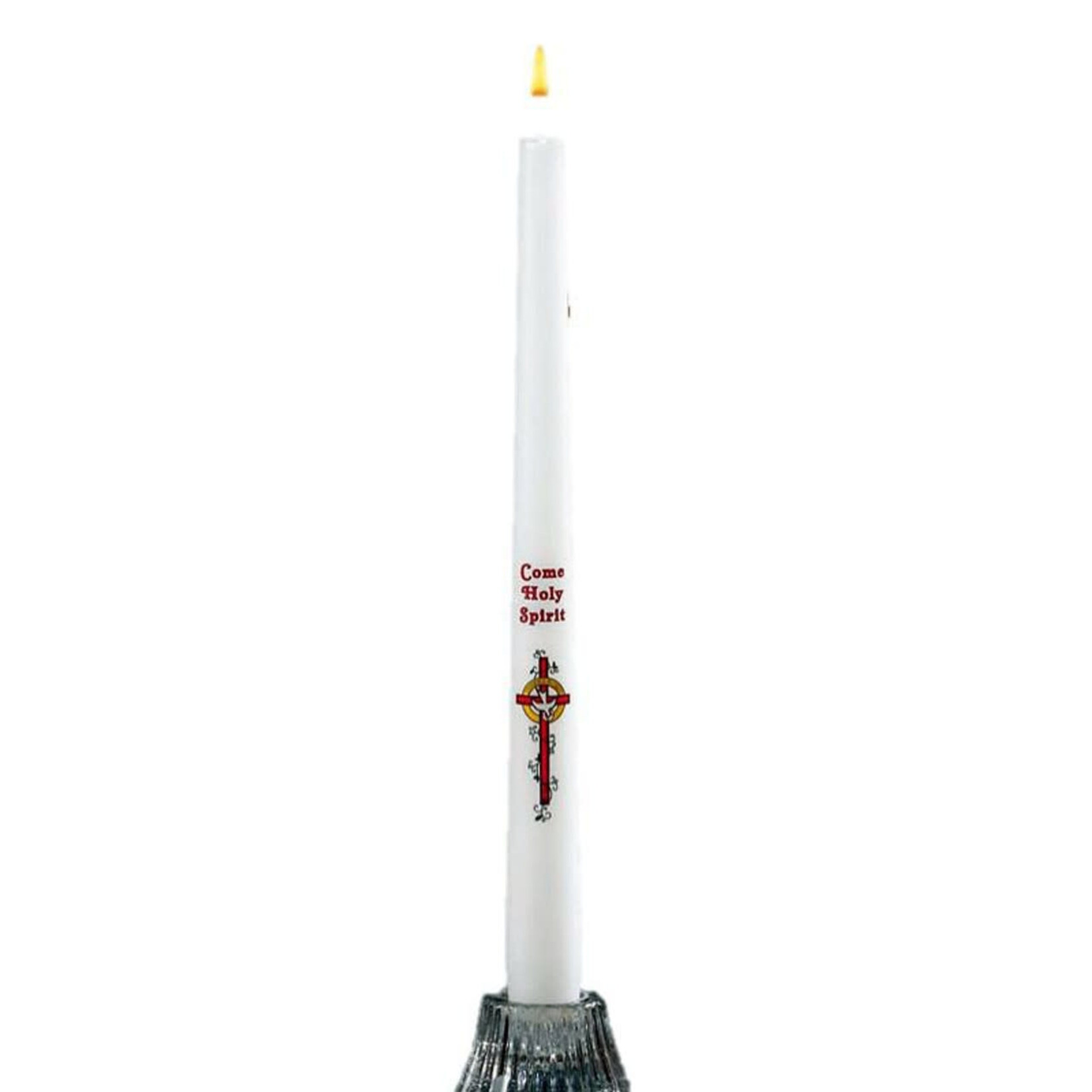 White Taper Candle Confirmation