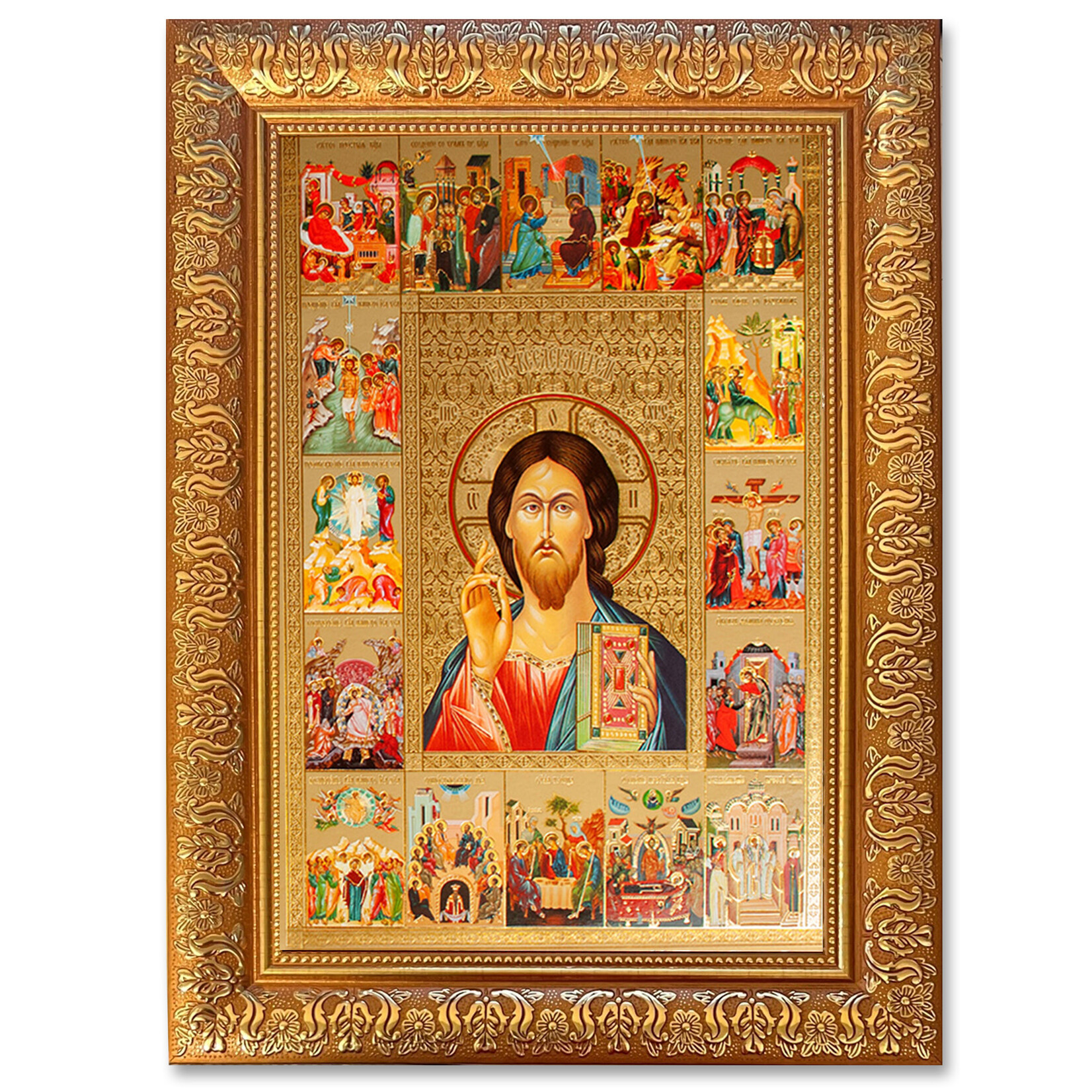 Christ the Teacher Icon with Feast Days