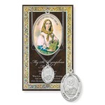 Saint Dymphna Pewter Medal with Booklet