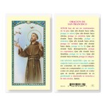 San Francisco de Asis Prayer Card (Spanish)
