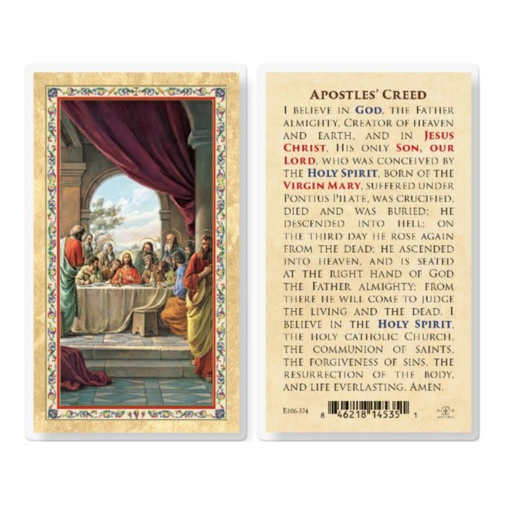 Prayer Card Apostles Creed