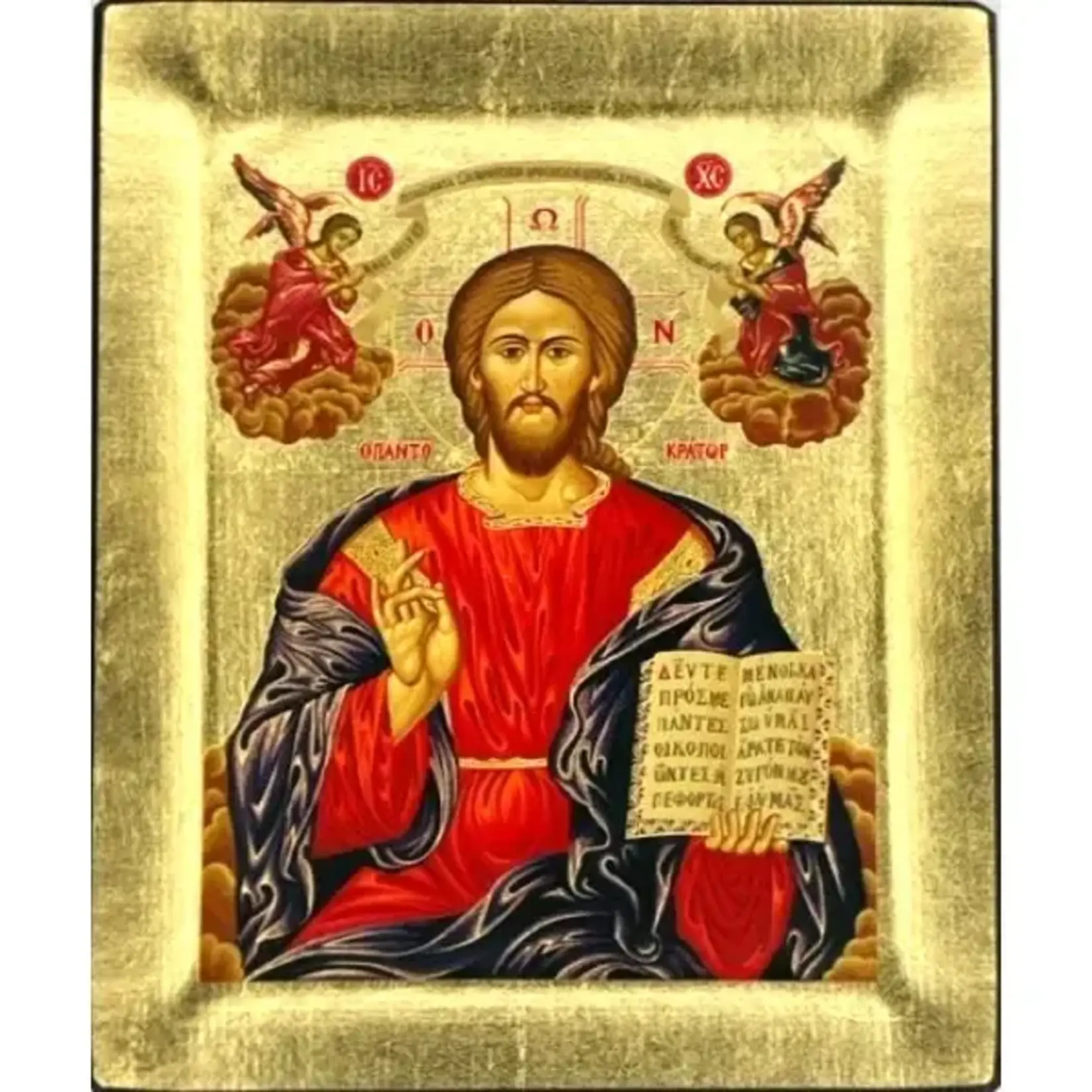 Jesus Christ Pantocrator Silk Screen Icon