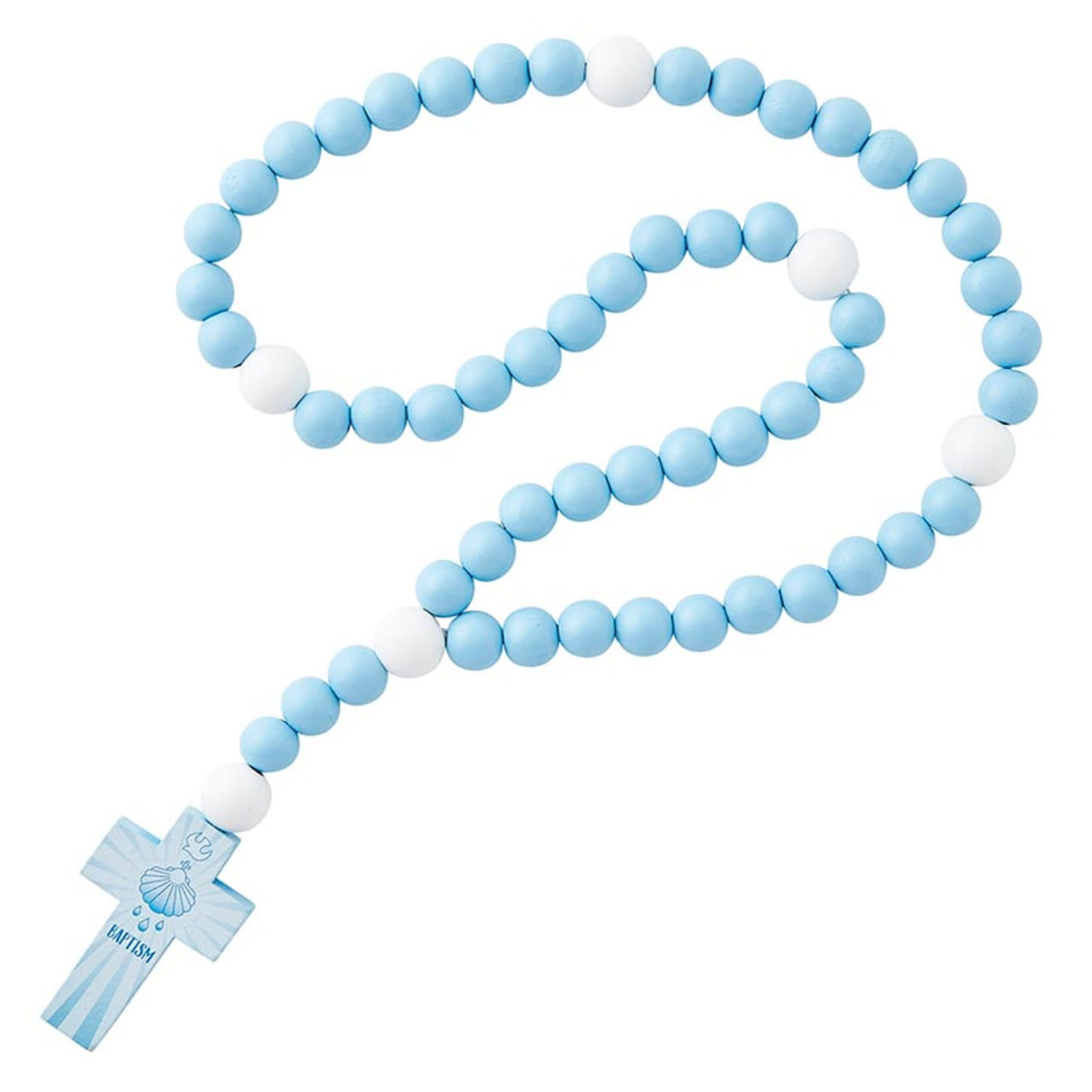 Baby Baptism Rosary Blue