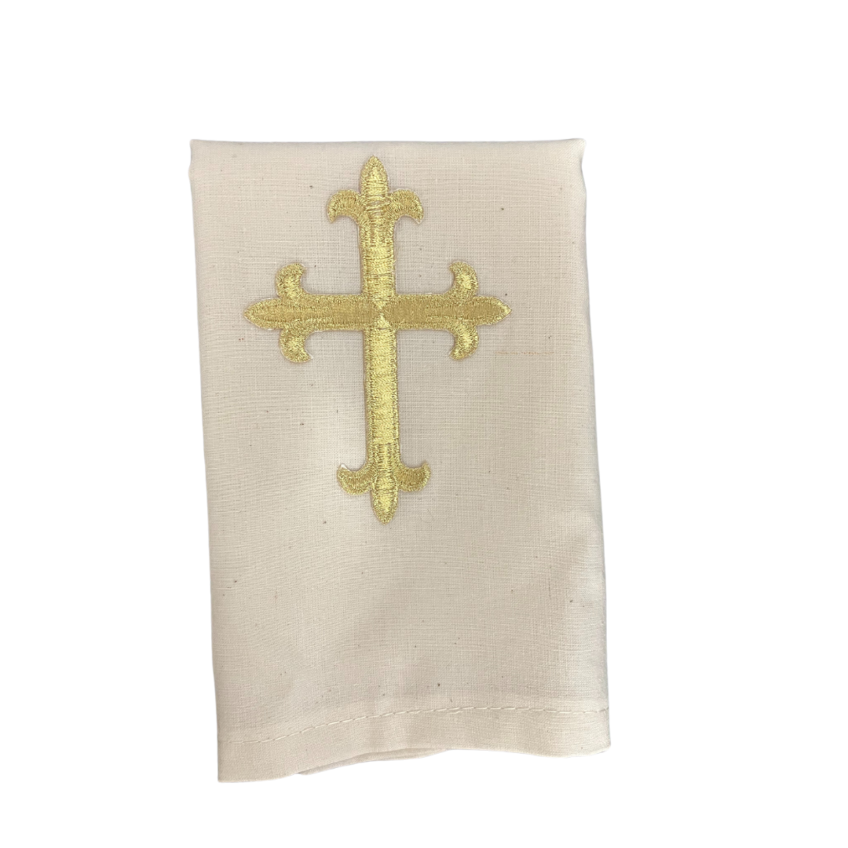 Muslin Towel with Gold Cross
