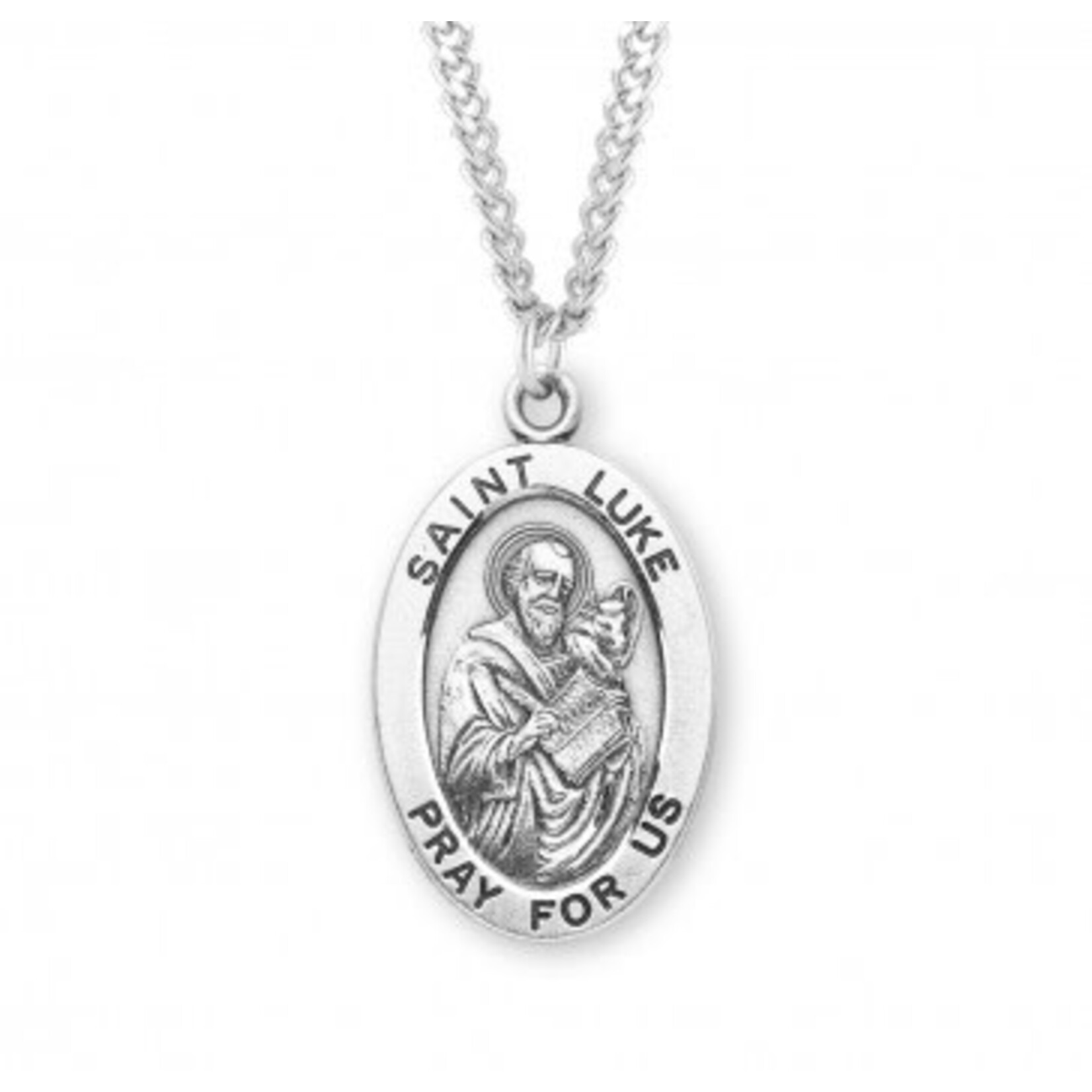HMH Religious Sterling Silver Saint Luke Medal S261124