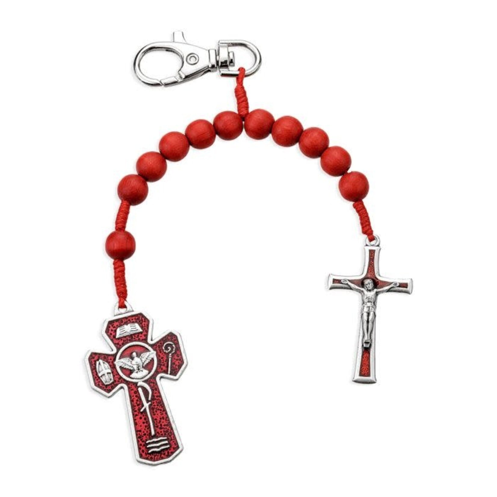 Holy Spirit Red Backpack Clip