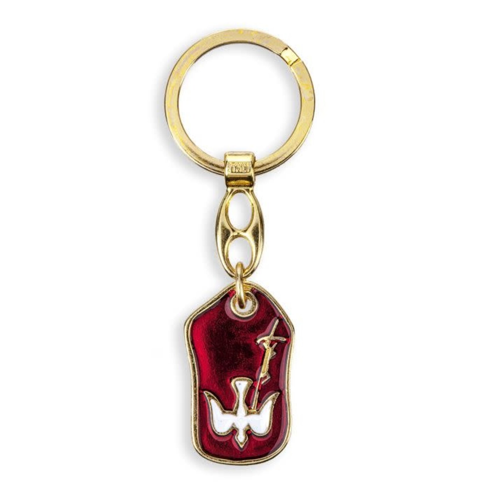 Confirmation Red and Gold Keychain