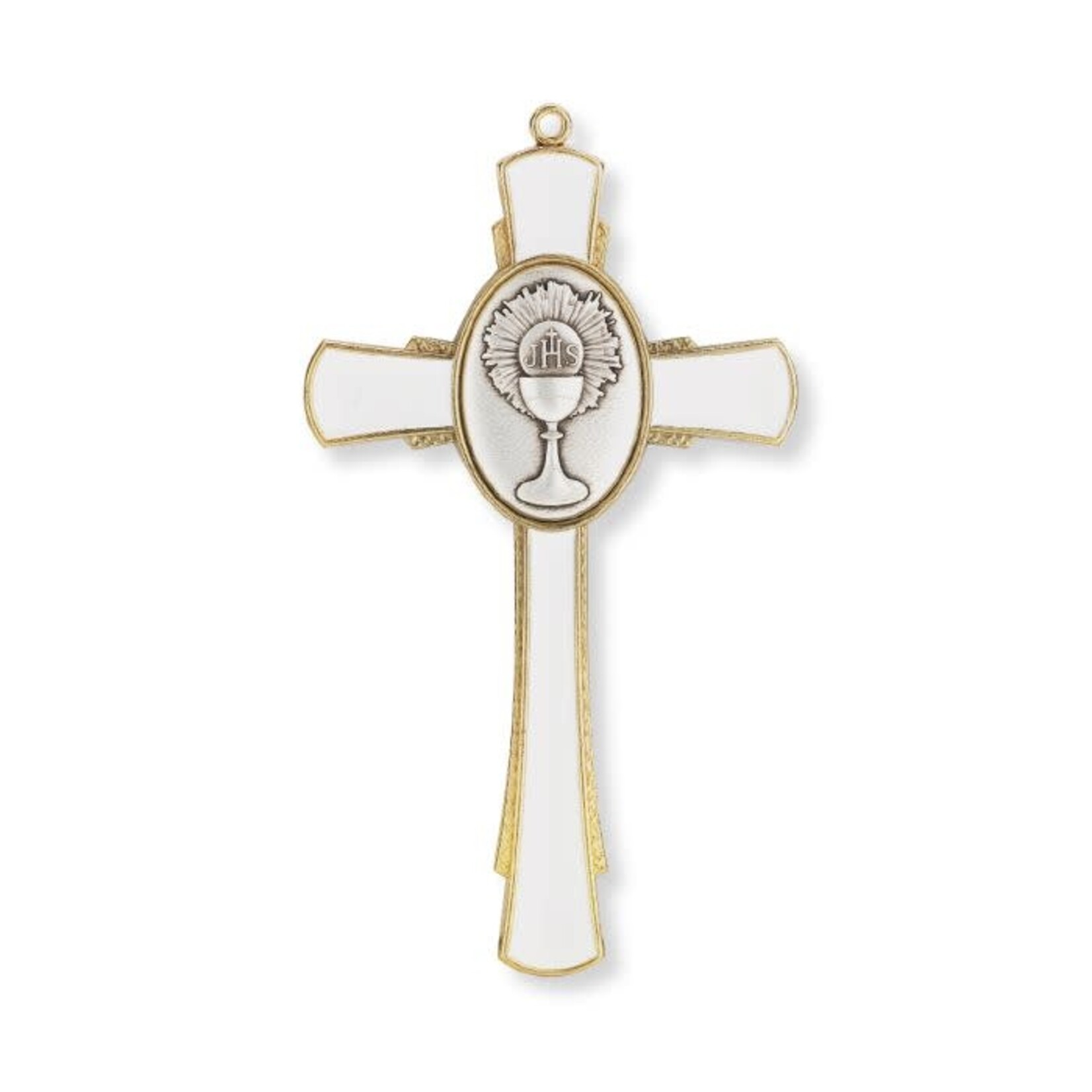 Gold and White Communion Cross