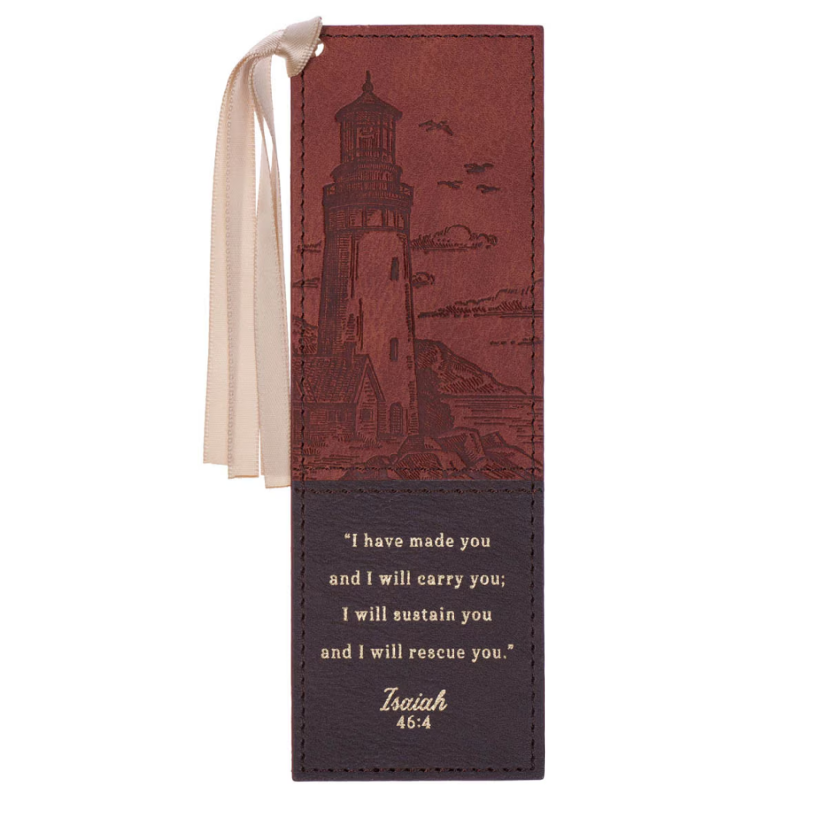 Lighthouse Rescue Leather Bookmark