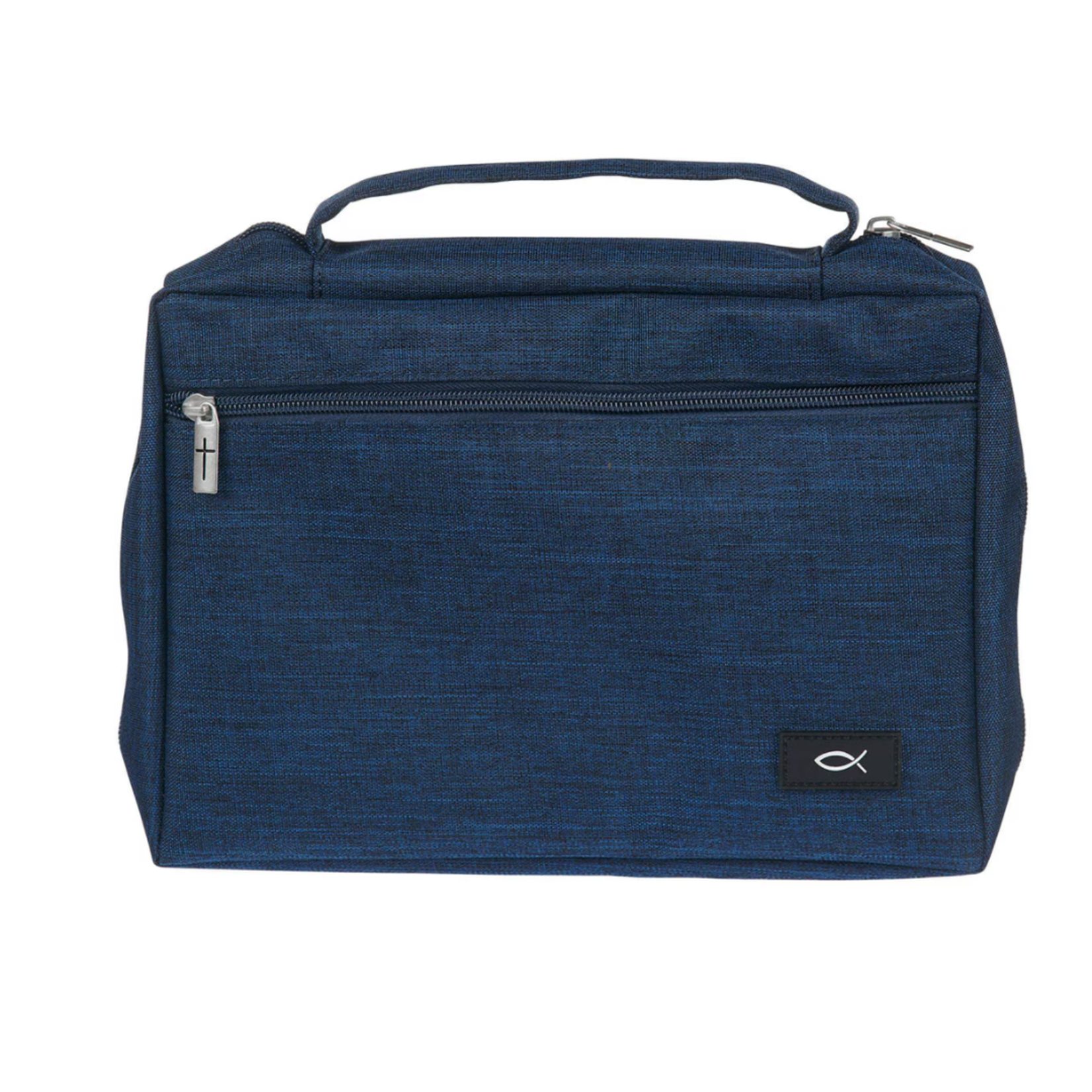 Bible Case Navy Blue Canvas Small