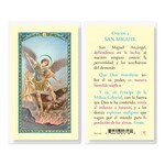 San Miguel Prayer Card (Spanish)