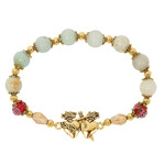 Two Hearts Stretch Bracelet