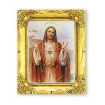 Sacred Heart Mini Framed Print Red