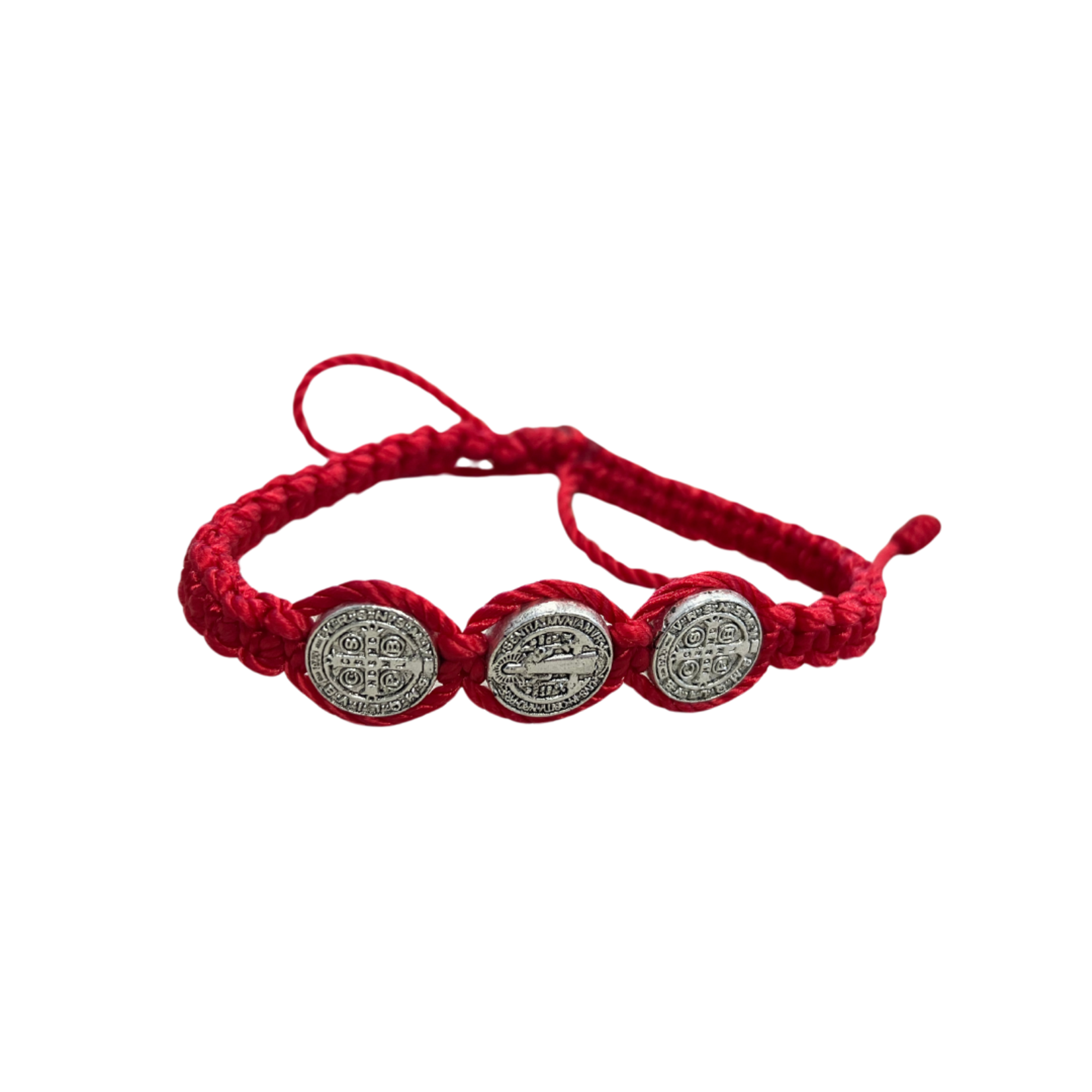 Red Cord St Benedict Medal Bracelet