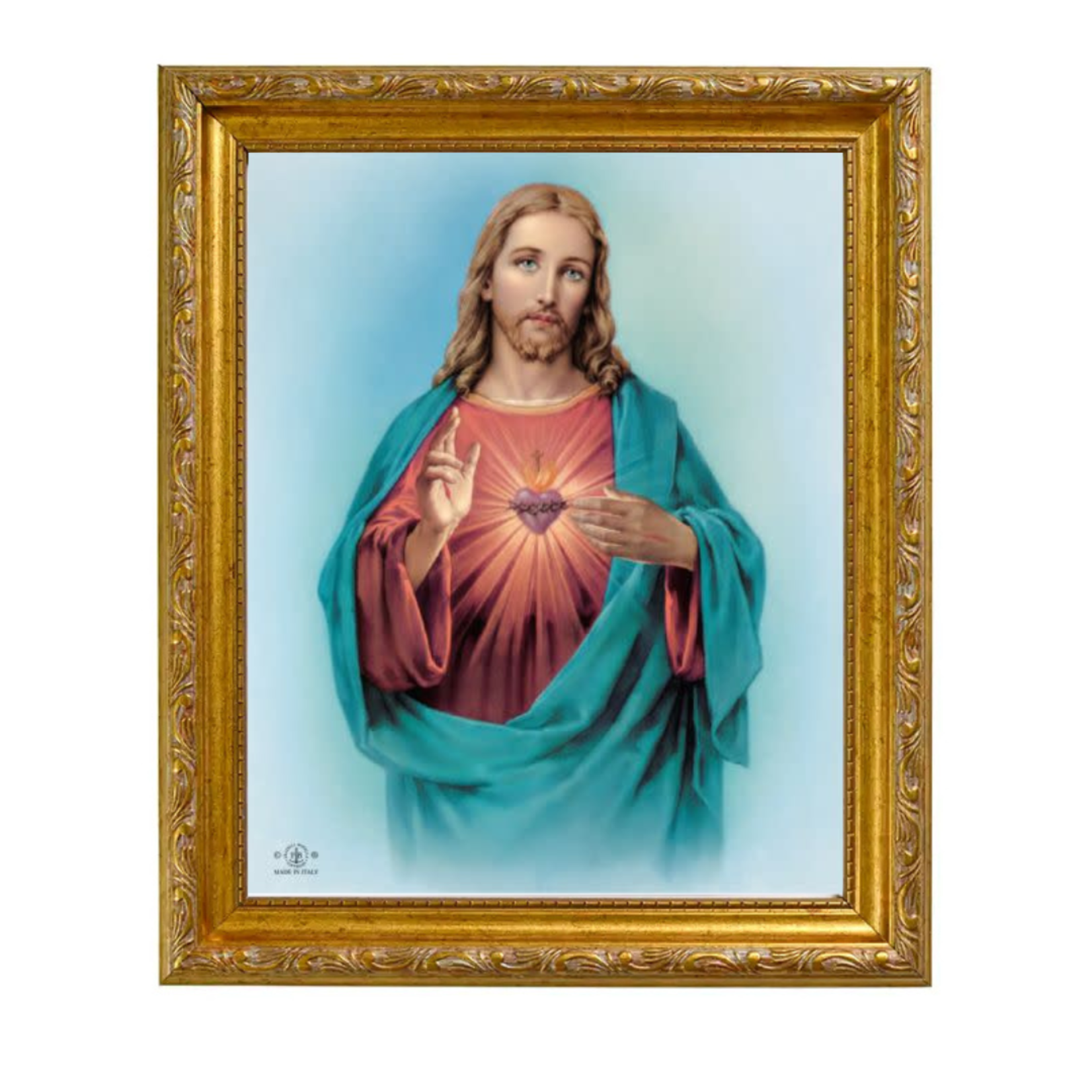 Gold Framed Sacred Heart of Jesus Color Print