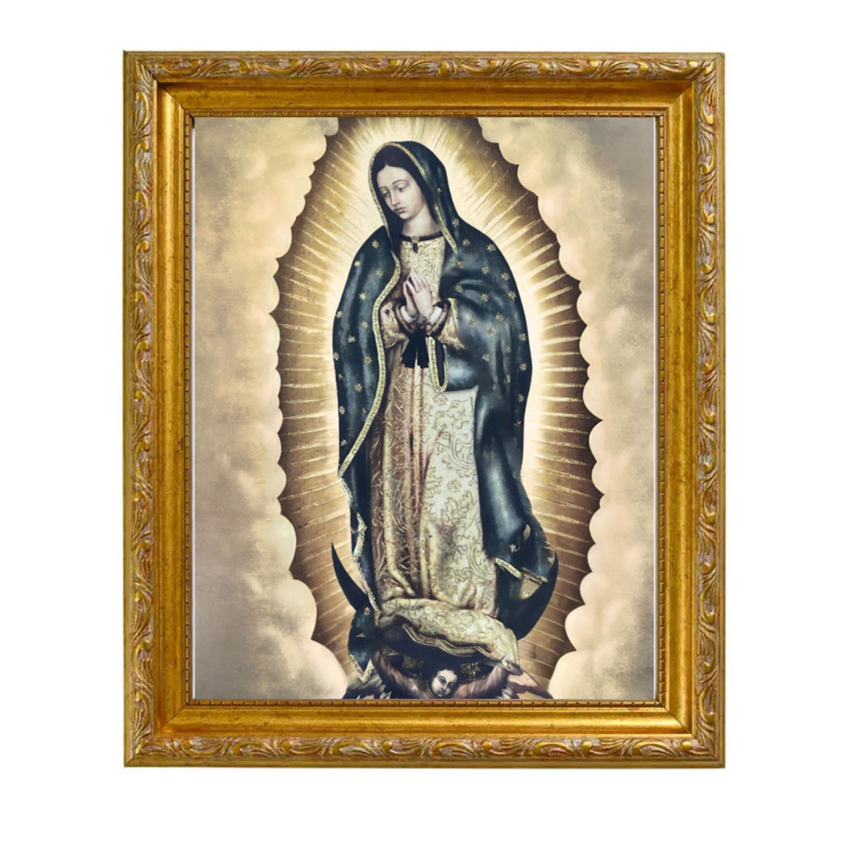 Gold Framed Our Lady of Guadalupe Color Print