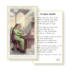 Prayer Card to St Cecilia