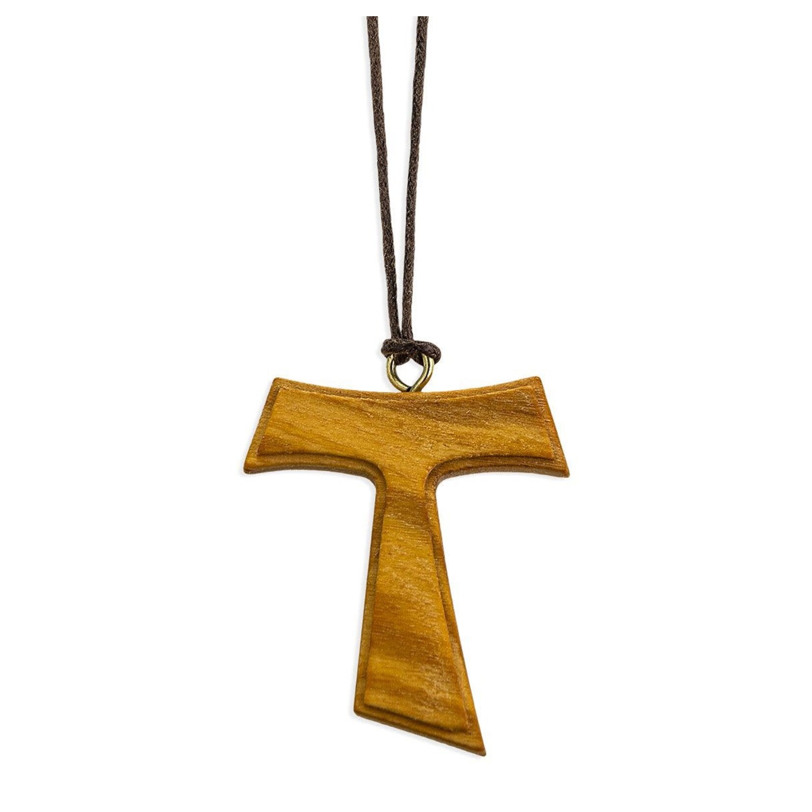 Tau Wood Cross with Cord