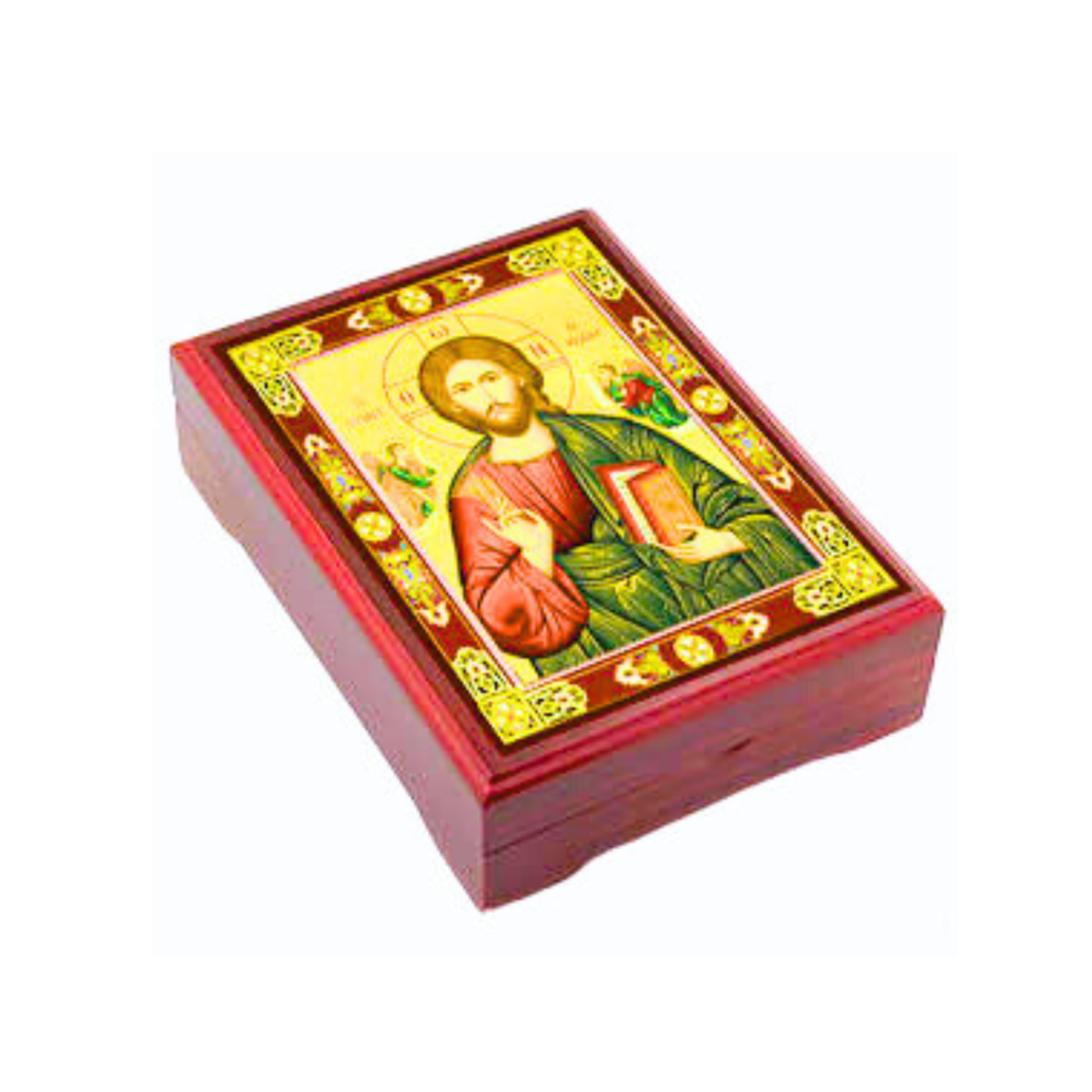 Christ Pantocrator Red Keepsake Box