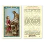 Prayer Card St Joseph the Worker