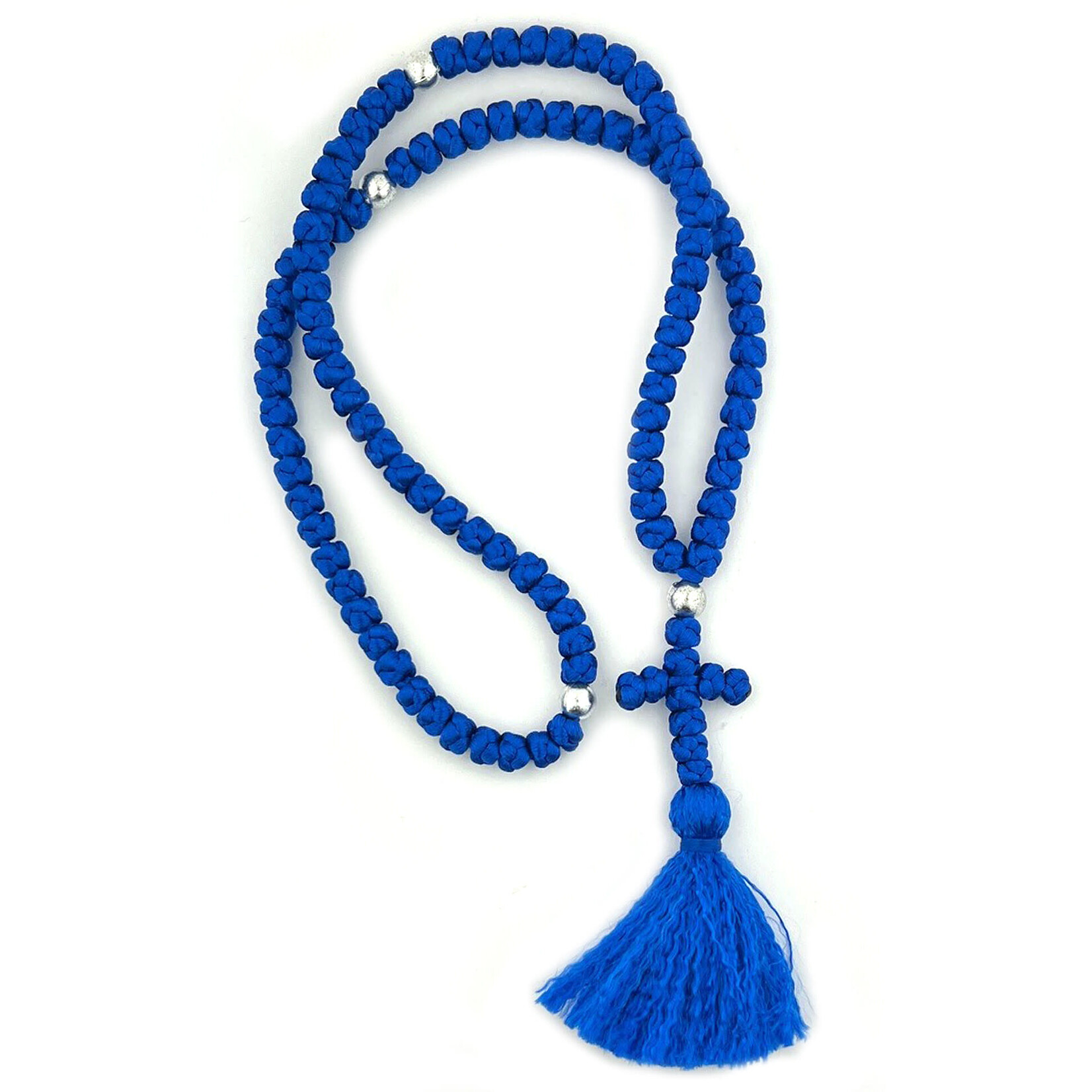 100 Knot Prayer Rope Blue