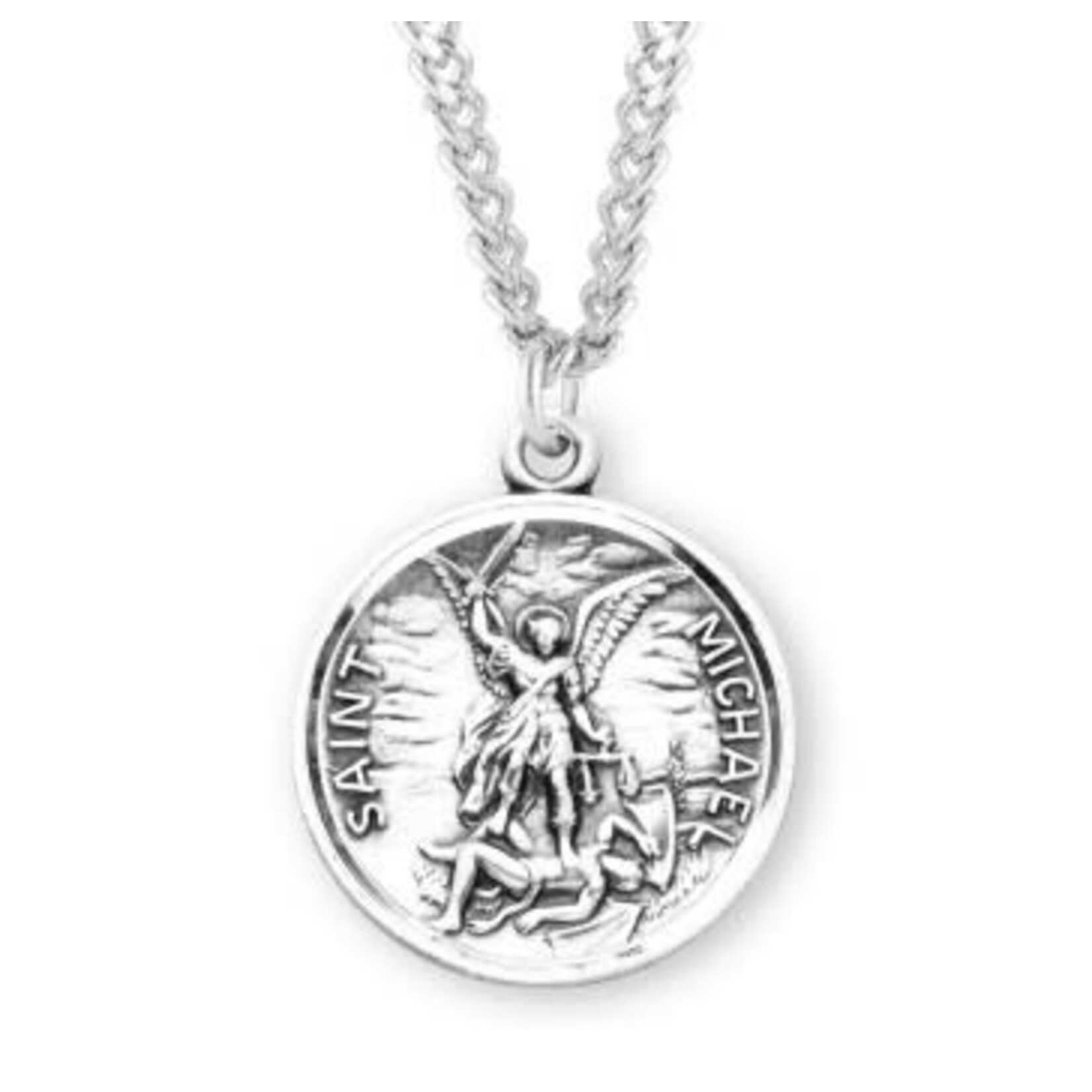 Saint Michael Sterling Medal with Prayer