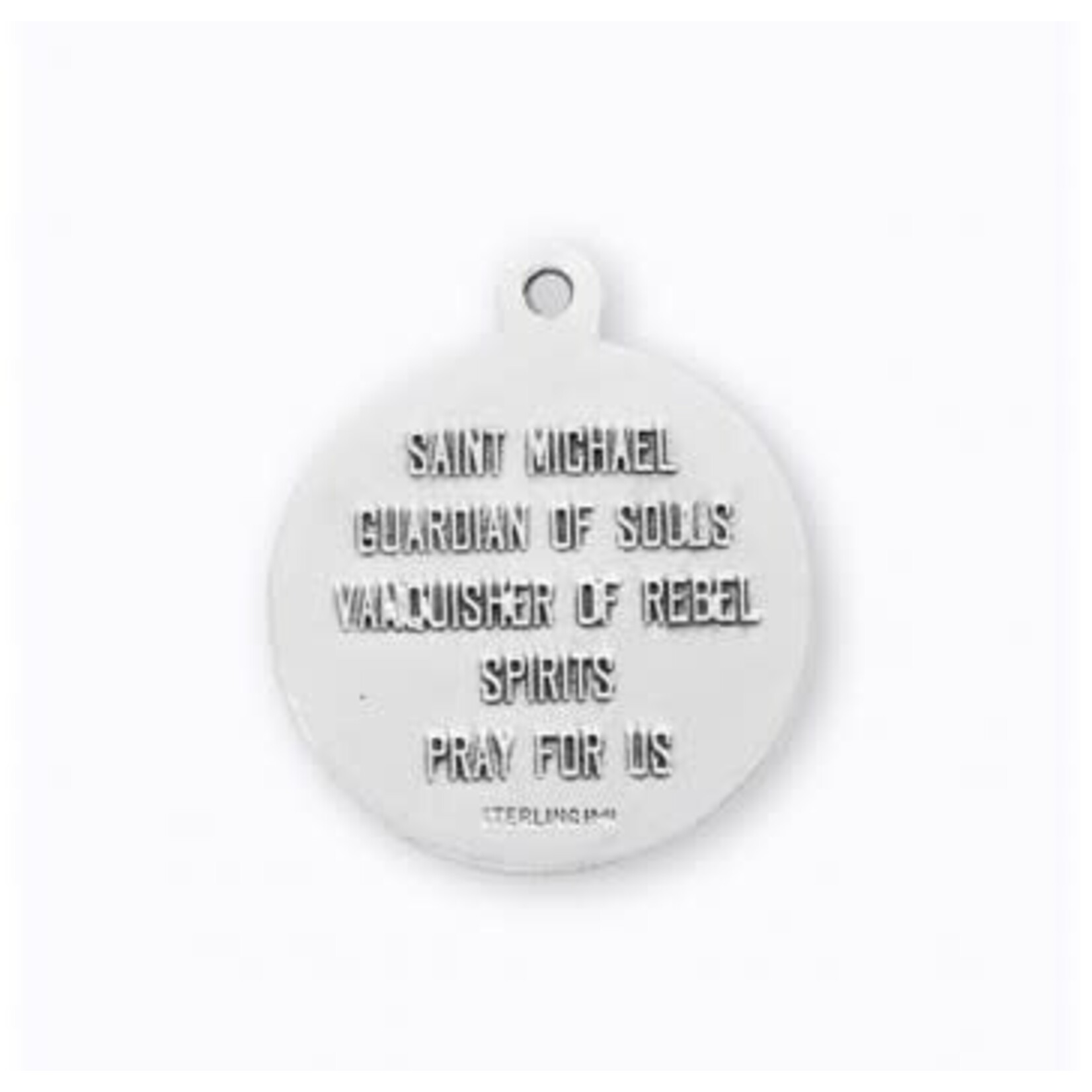 Saint Michael Sterling Medal with Prayer